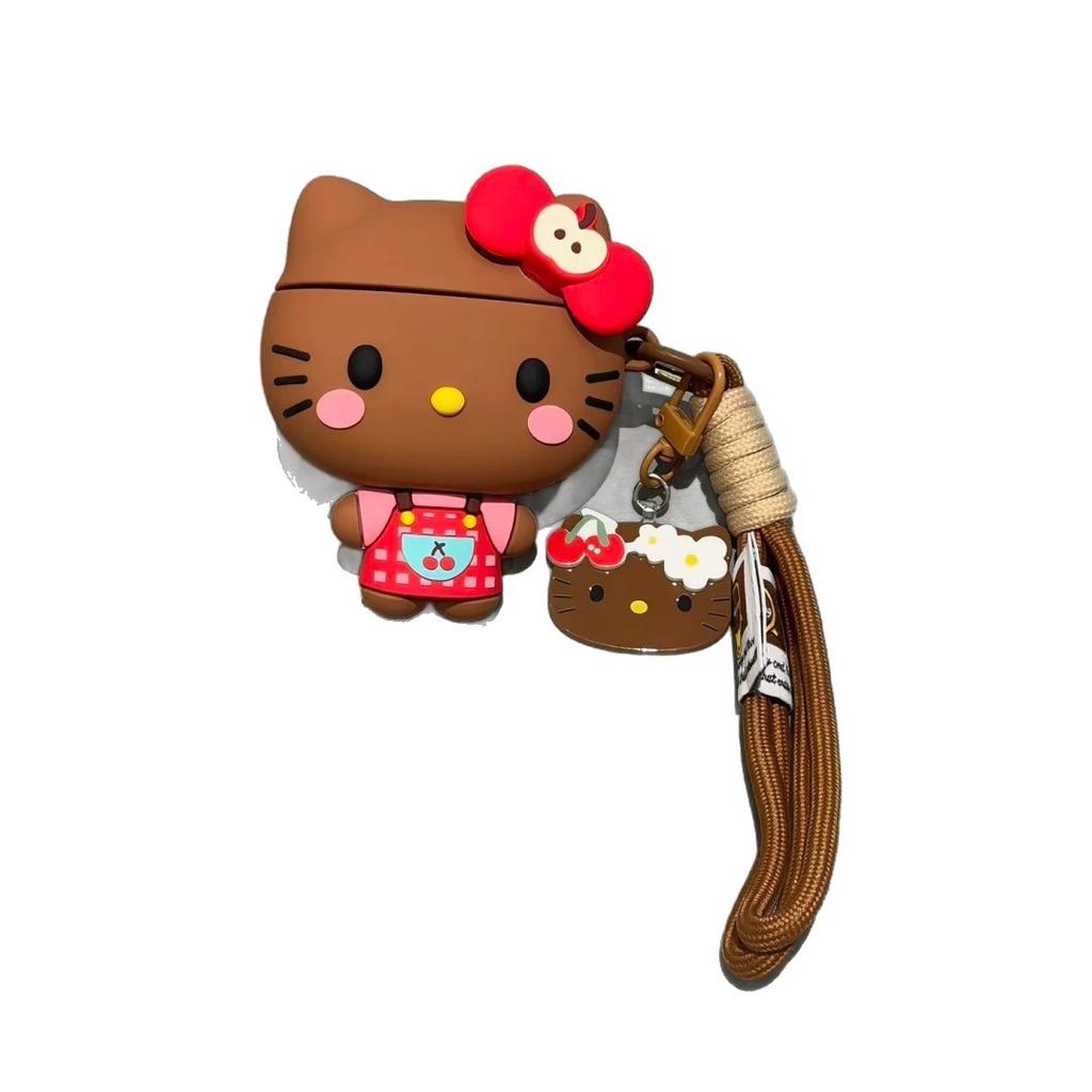 Cute cherry kt cat AirPods pro apple bluetooth headset case 1/1/1 generation cartoon case for women