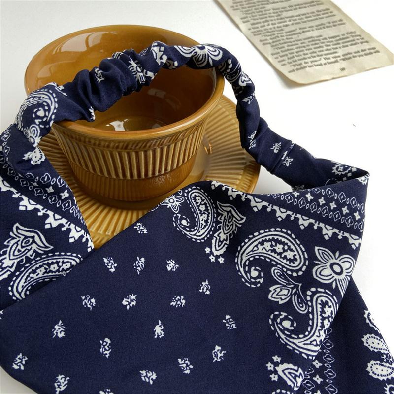 Gomas Elásticas para el Pelo Diadema Estampado de Flores Bufanda para el Pelo Bandanas Triangulares Florales