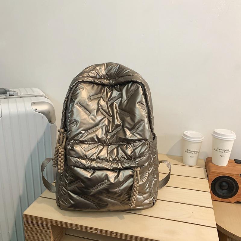 

Школьная сумка для путешествий, высокая ценность, простая, для отдыха, большой вместимости, универсальная, общественная спинка золотой