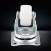 4pcs Universal Swivels Casters, 1 Inch Wheels White Polypropylene 360 Degree Swivels with Iron Plate for Furniture Trolley, Chairs