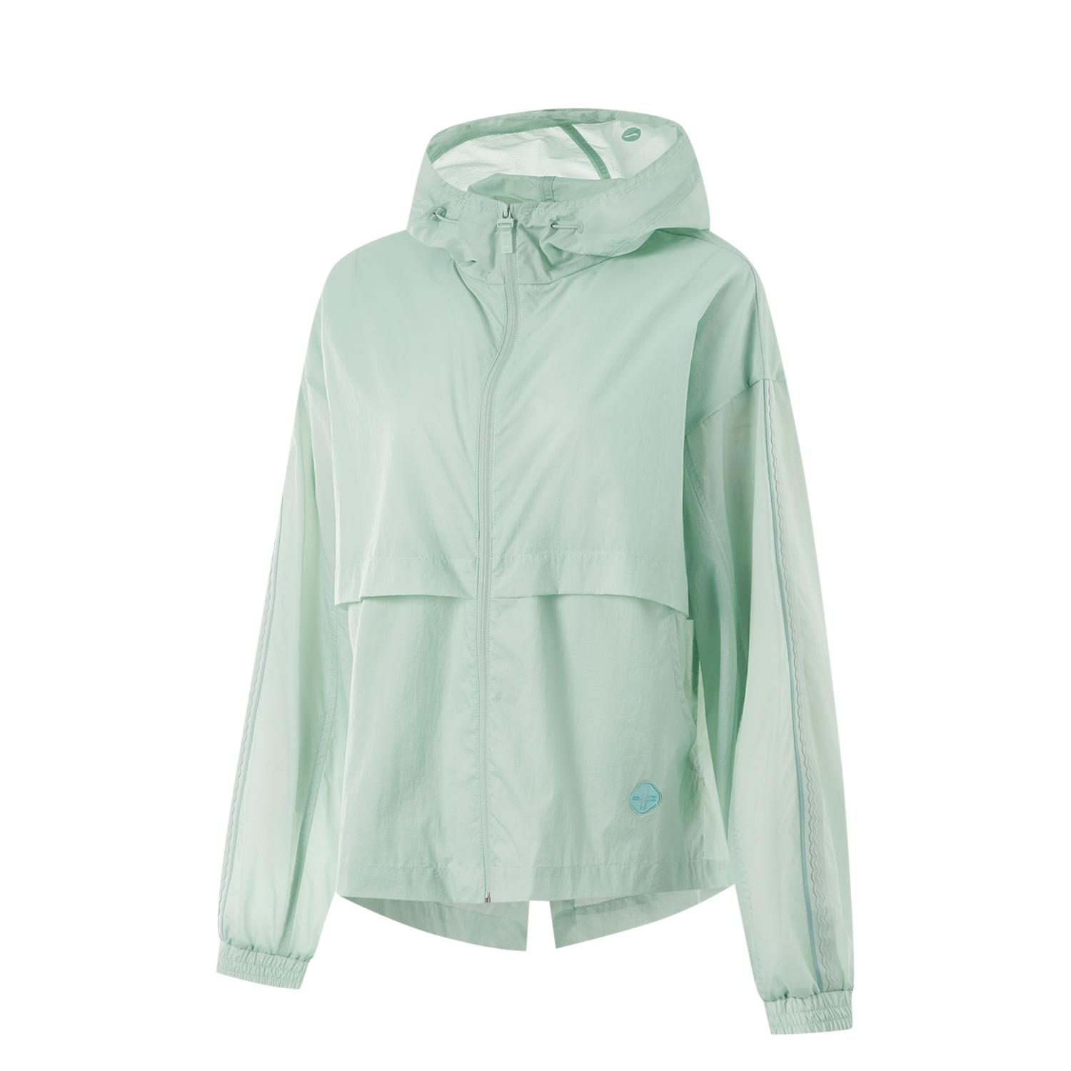 

Li-Ning Удобная Универсальная Толстовка с Капюшоном Защита от УФ-лучей Защита от Солнца Женская Верхняя Одежда Светло-зеленый AFDU896-3 M