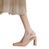 Fashion High Heels Women Sandals 2025 Summer Shallow Shoes Fad Woman Designer Elegant New Trends Slippers Dress Pumps Sandalias De Mujer