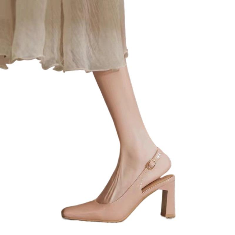 Fashion High Heels Women Sandals 2025 Summer Shallow Shoes Fad Woman Designer Elegant New Trends Slippers Dress Pumps Sandalias De Mujer