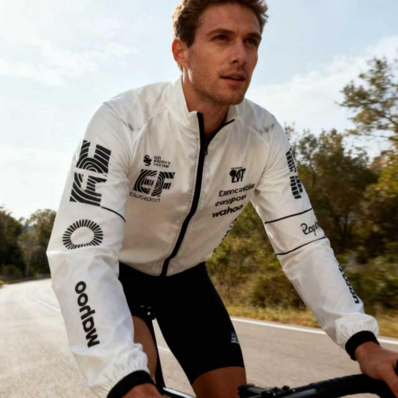 Unisex Windproof Cycling Jacket Long Sleeve Road Bike Outerwear Lightweight Riding Coat