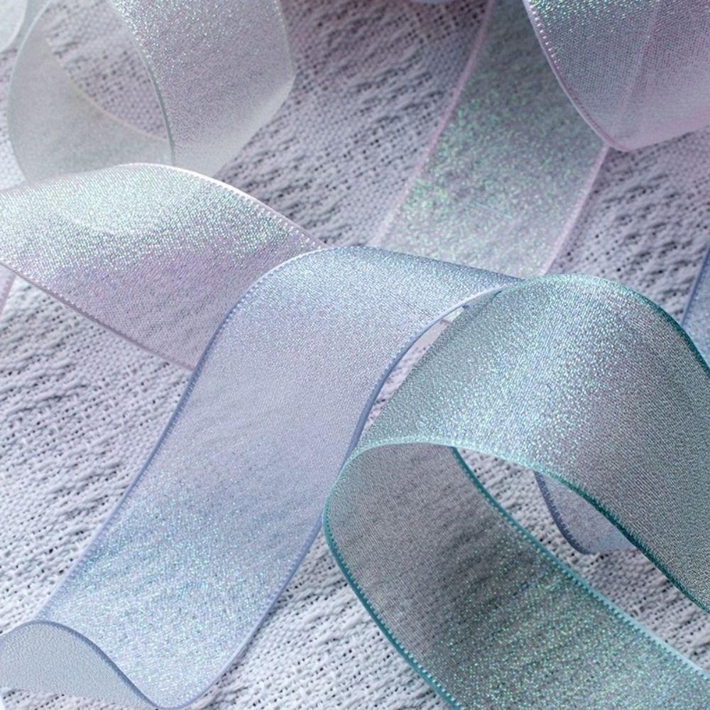 40mm 10 yards Fishtail Organza Ribbon Polyester DIY Gift Wrap  for Decorating Weddings