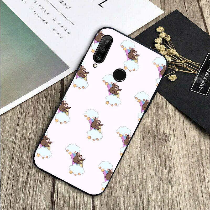 Cute Lovely Cozy Sloth Animal For Huawei Nova 5T 9 10 SE 7i 8i 11i 12i Y73 Y90 Y70 Y72 Y61 Y91 P60 Pro P40 P30 Lite Case
