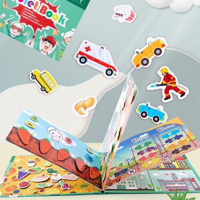 Montessori Style Playthings Quiet Book My First Busy Book Animal Fruit Numbers Matching Games DO IT YOURSELF Puzzle Learning Playthings For Children