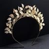 Leaf Hair  Silver Gold Metal Tiaras Crowns Hairbands Wedding Hair Jewelry