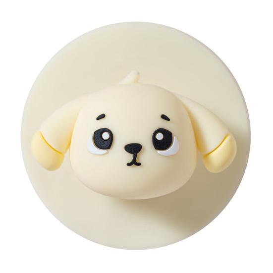Cartoon Dog Door Handle Stopper, Self-Adhesive Door Knob Stop Wall Protector, Quiet Shock Absorbent Wall Bumper Anti-collision Pad