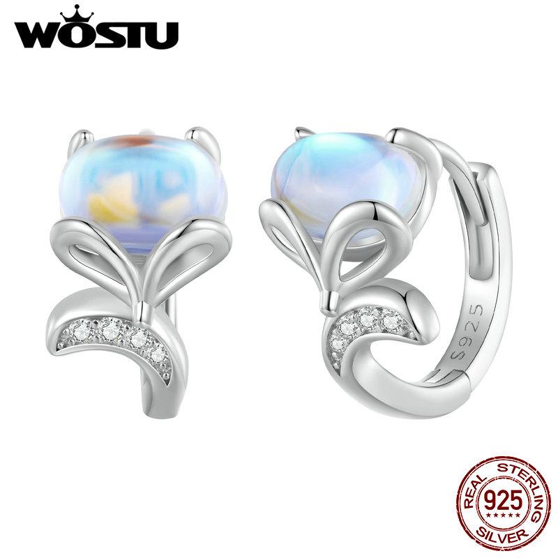 Orecchini Unicorno In Argento 925 Con Pietra Di Luna - Gioiello Ipoallergenico Per Ragazze, Regalo Con Custodia