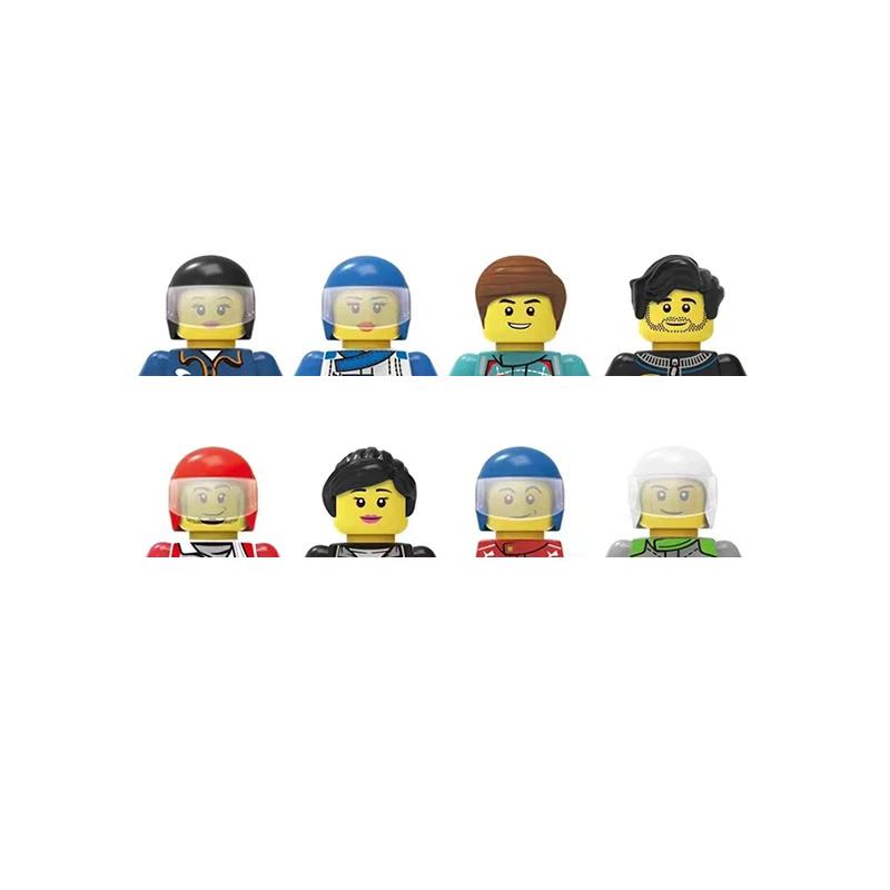 Non-Toxic City Characters Action Figures Building Blocks Policeman Teacher Fireman Occupation Mini Figurine Dolls Bricks Set Children Toys