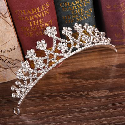 Koreanische Strass Kinder kleine Krone, Hochzeit einfache Braut Krone Stirnband, Hochzeit Kopfschmuck Zubehör