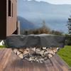 Black Silver Firewood Rack Cover Protective Cover For Firewood Firewood Cover Log Storage Sleeve Waterproof Protection