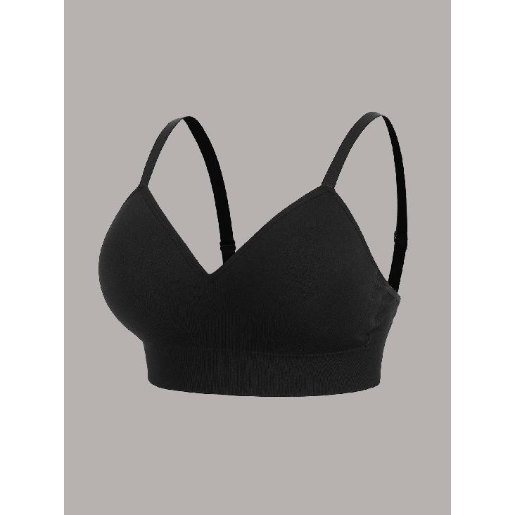 Comfortable Without Steel Rings, Plus Size Yoga, Fitness, Gathering Underwear, Big Chest Display, Small Anti Sagging, Fixed Cup Bra For Women