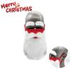 Christmas Santa Claus Eyebrows Beard Party Mask Set For Adults Soft And Fluffy Cotton Fabric