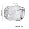 1pc Japanese Style Glass Cup Tasting Transparent/Frozen Tea S Kongfu Master Teacup White Wine Water Pipe Glass