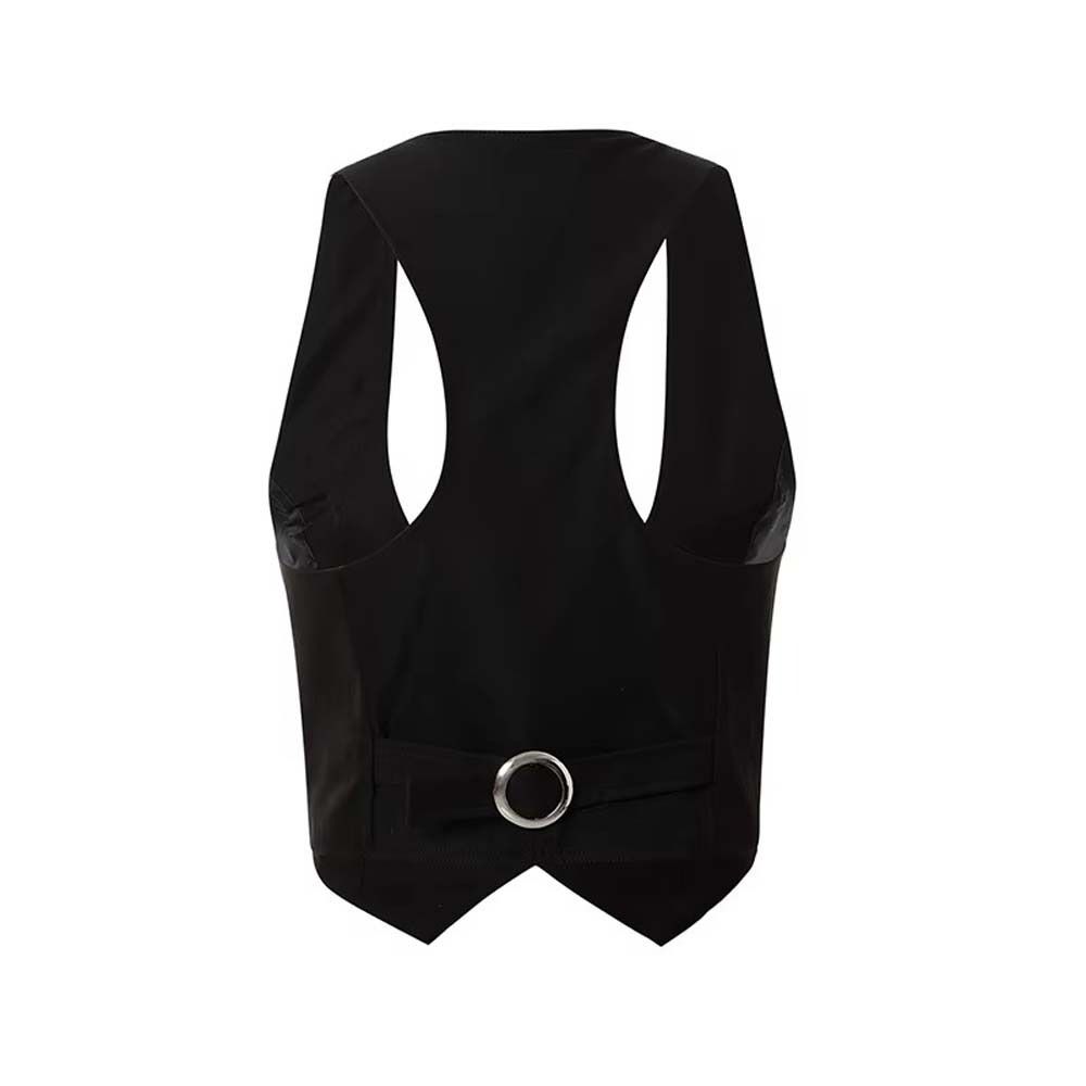 Suit Vest Women Waistcoat Sleeveless Racerback Vest Tuxedo  Unisex Style