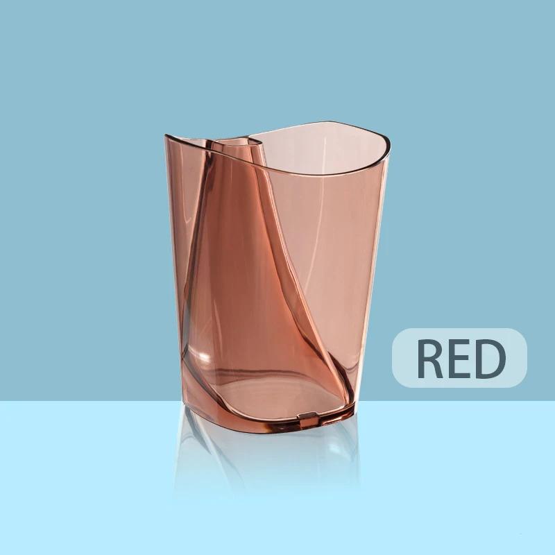 

Прозрачный стакан пластиковый стакан для полоскания рта набор аксессуаров для ванной красный