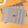 Silver Rose Gold Placemat PVC Material Heat Insulation Pad Non-slip Western Restaurant Knife, Fork, Plate Cloth Pad Spot Tableware