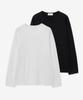 MINAV 2-Pack Pure Cotton U-Neck Long Sleeve T-Shirt