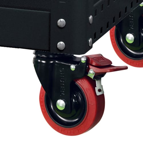 SHUTER Tool Cart, 3-Tier Tool Wagon, Tool Box with Casters, 88cm High X 89cm Wide X 52cm Deep, 200kg Load Capacity, DIY, Black, CT-1