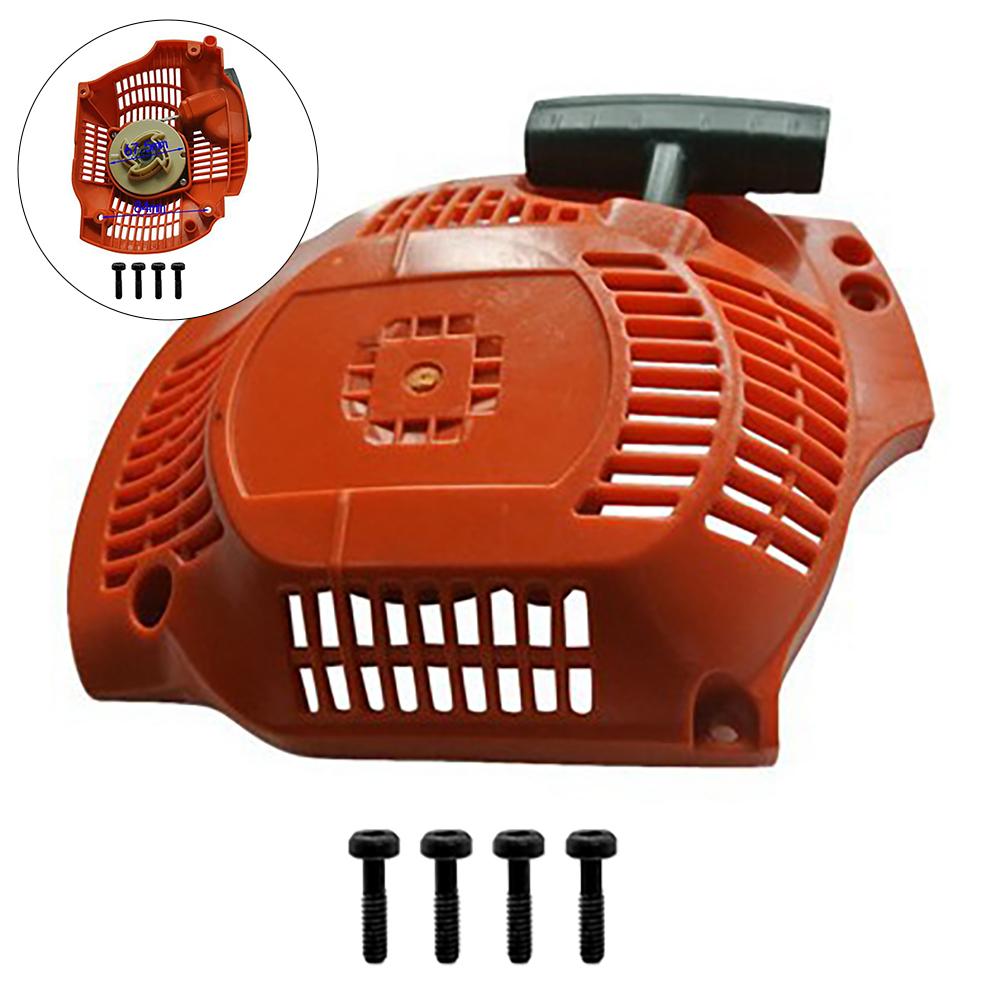 Pull Assembly Recoil Starter Drawstring Mechanism Low-noise Startup Robust Plastic Construction Plastic For 445 Chainsaw