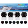 12V24V Universal 52MM 4 Gauge Kit with 2 Sensor Water Temperature + Oil Pressure + Fuel Level + Voltmeter For All Vehicle Marine