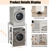 Washing Machine Shelf, Over The Washer Storage Shelf, Height-Adjustable Dryer Stand, Storage Rack Over the Washing Machine, Load Capacity 250 Kg
