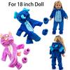 Niedlichen Tier Overall Kleidung Mantel Mädchen Spielzeug Für 18 Zoll Puppe Zubehör Mädchen Spielzeug