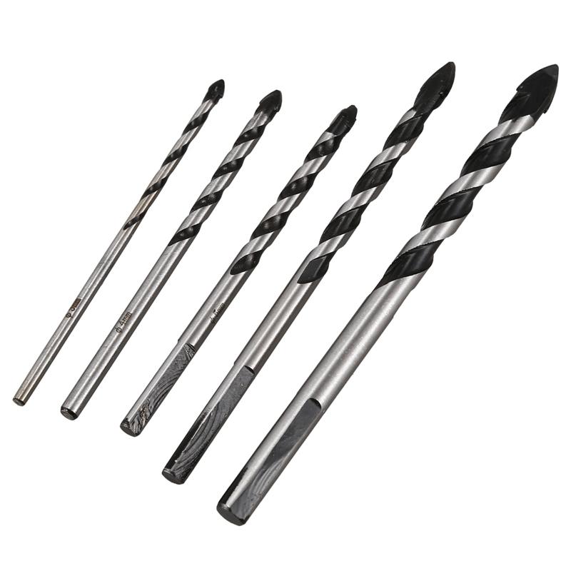 A96I-25 Pieces Multi-Material  Carbide Drill Bit Set For Porcelain  Tile,Concrete,Glass(3Mm 4Mm 5Mm 6Mm 8Mm)