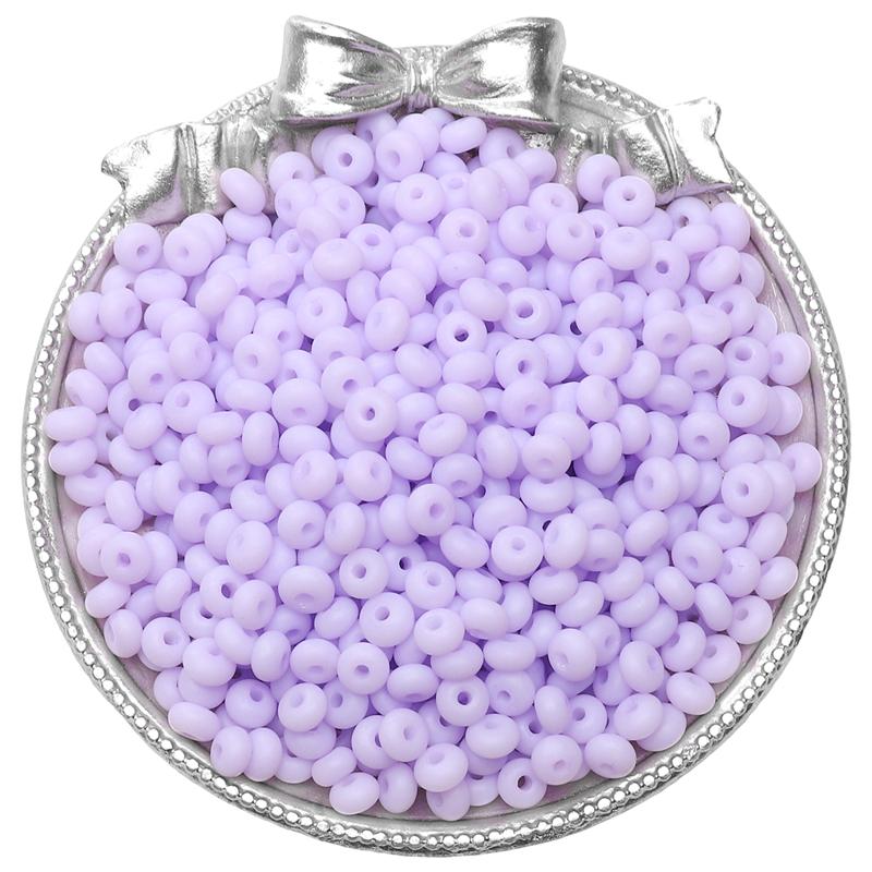 70pcs Glass Seed Beads Charm Frosted Mineral Abacus Czech Spacer Beads For Jewelry Making Accessories