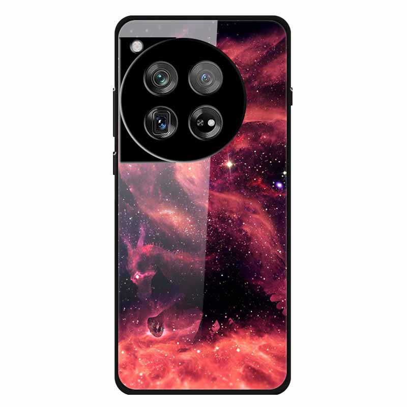 For Oneplus 12 12R Case Tempered Glass Luxury Hard Back Cover for Oneplus 12 12RCases Space Soft Bumpers for One Plus 12 5G Wolf