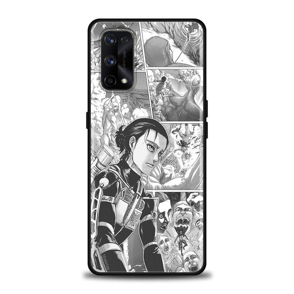 Anime Attack On Titan Eren Yeager Case For Realme C21Y C21 C25 C20 C15 C12 C11 C1 GT Master Neo Neo2 5G Capa Silicone Soft Cases