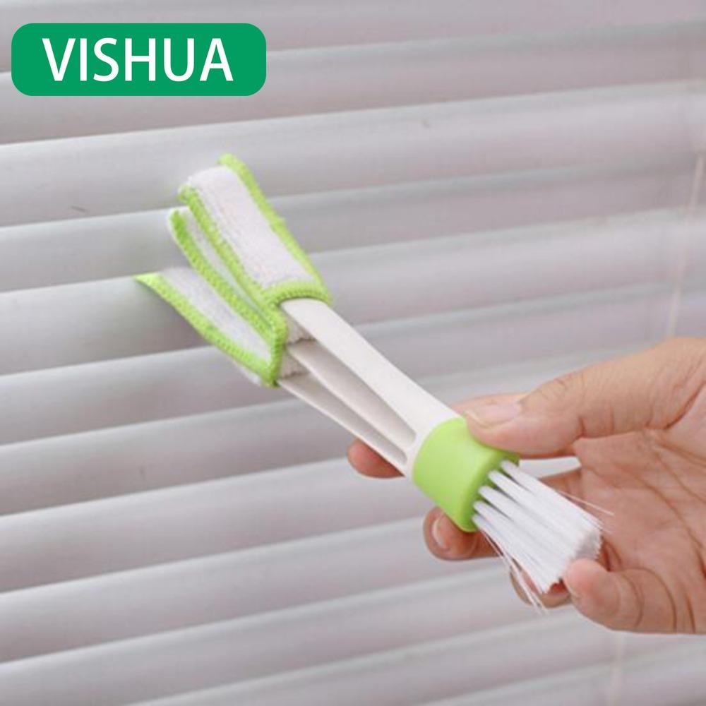 

Двусторонняя щетка для чистки клавиатуры и слепых 1pcs