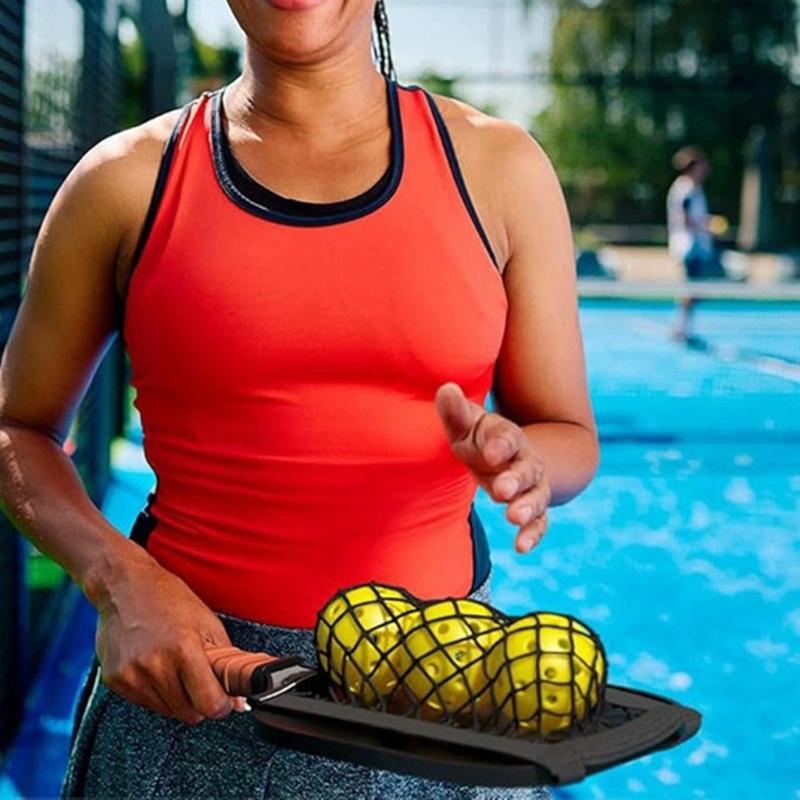Netz Pickelball Tragetasche Pickelball Schläger Befestigungsträger Pickelball Ballhalter mit Clip Pickelball Zubehör