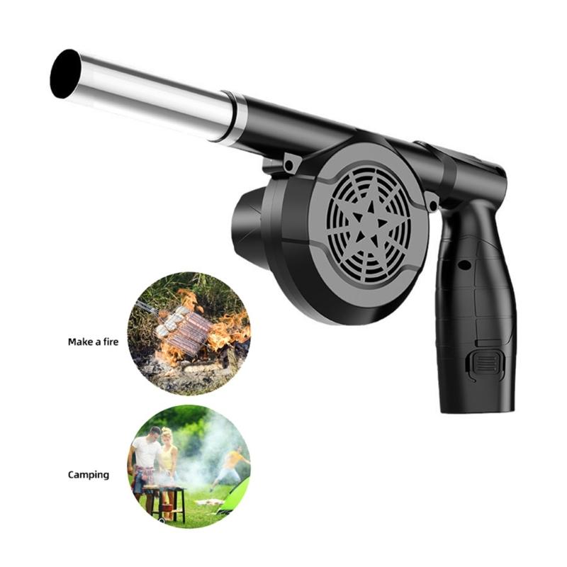 5 Speed Handheld Air Blower 12V Lithium Powered Rechargeable Design For Barbecue Fire Starting And Electronics Cleaning