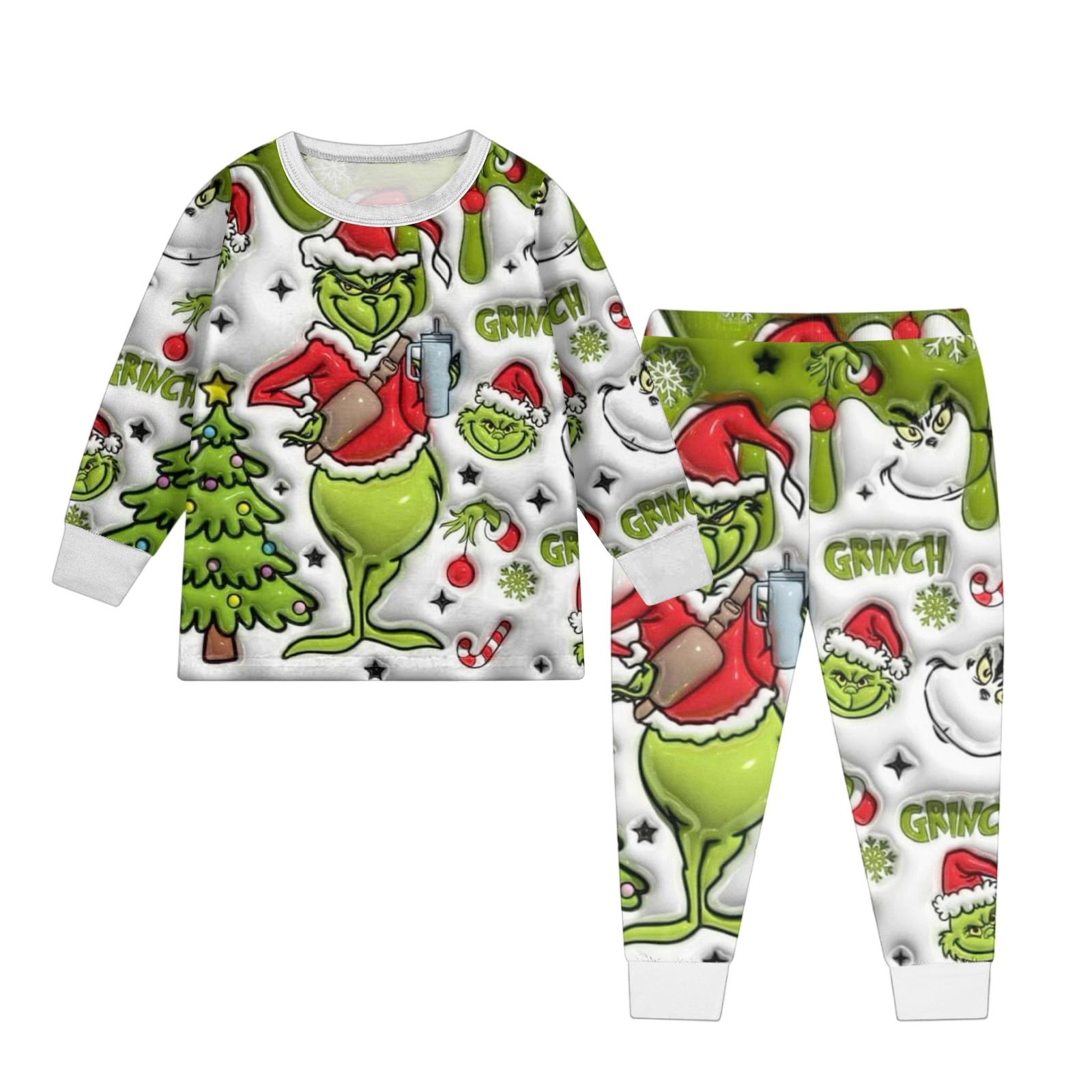 Children s Fashion Suit Skirt Round Neck Long Sleeve Top Pants 160