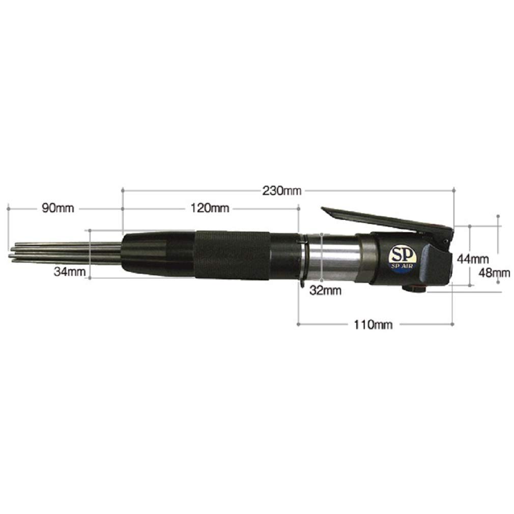 SP Air Needle Scaler Needle Diameter x Length 180mm (SP) (Straight Type) 3mm SP-1460