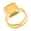 Neuer Offener Verstellbarer Ring Blatt Schlange Herz Echt Vergoldeter Edelstahl Ringe Für Frauen Männer Zubehör Mehrschichtiger Schmuck