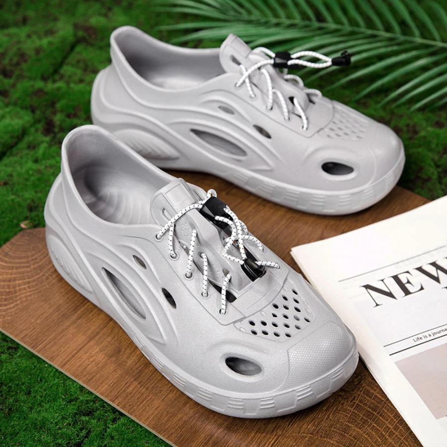 2025 New Men's Summer Solid-color Fashionable and Trendy Thick-soled Clogs for Outer Wear Mens Shoes Sandals Sandals Men