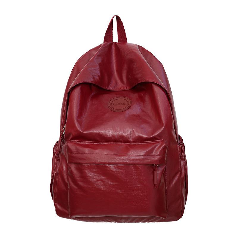 

Осень и Зима Новая Высокая Цветовая Ценность Однотонный Легкий Студенческий Школьный Рюкзак Женский Модный Рюкзак для Учеников Начальной и Средней Школы Small(26*15*34cm) красный