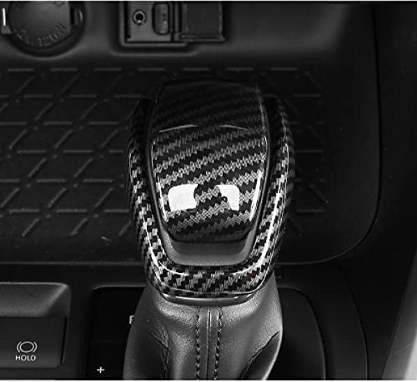 Manopla de Câmbio Alavanca de Câmbio Tampa Completa Limeng Toyota Harrier Compatível com RAV4 Crown e Últimas Versões do Harrier Peças de Carbono, Tampa, Acabamento, Tipo, (50