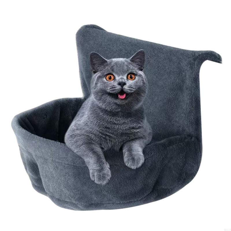 MXLA Cats Heaters Bed Soft Plush Hammock Bed Detachable Large Cats Sleep Bed Resting Nest for Various Size Cats Indoor Cats Bed