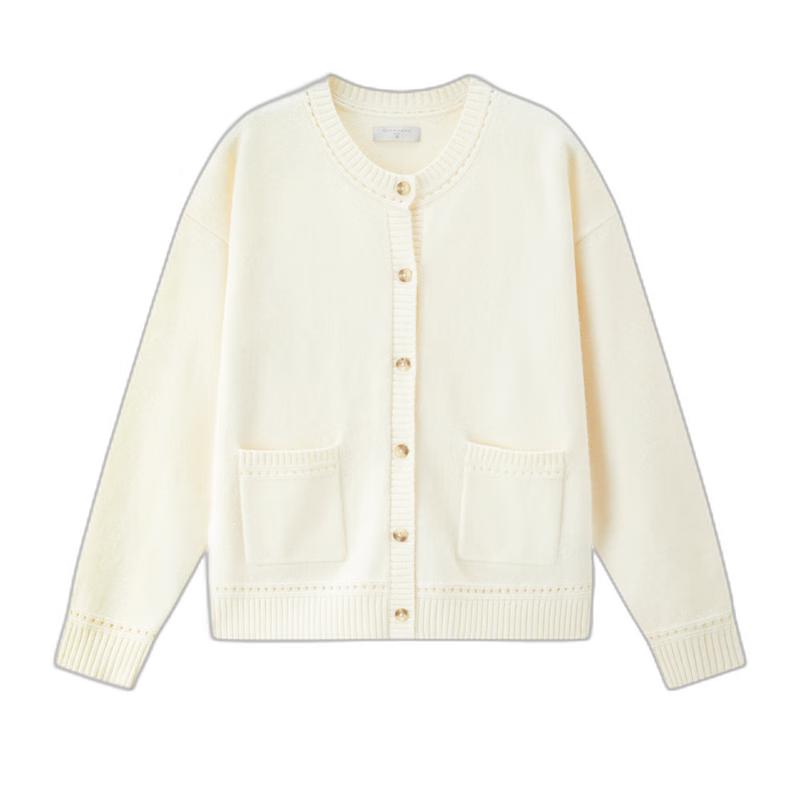 

Женский вязаный кардиган Giordano с круглым вырезом и двойными карманами M