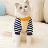 Korean Style Striped Puppy Pajamas Soft Four Legged Dog Clothes  For Dogs Puppy