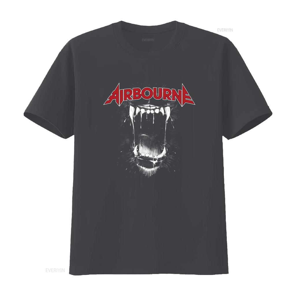 Airbourne Rock Band T Shirt Tour Te1508 5HCR Bold Design for Music Fans Vintage Washed Casual Comfortable Slightly Versatile