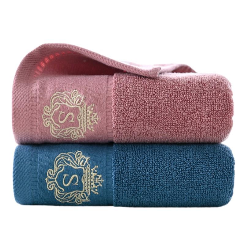 

2pcs White Blue Towels Premium Black Hand Towels Cotton Soft Highly Absorbent Hotel & Spa Quality Hand Bath Towels Home Supplies 2pcs 70x140cm