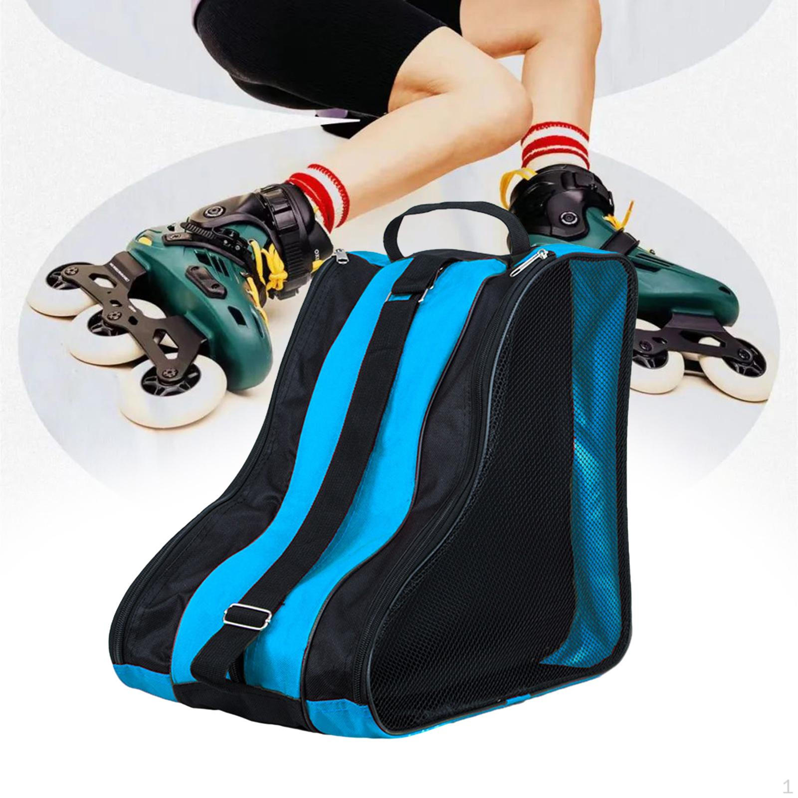 

Сумка для роликовых коньков, аксессуары для сумок с плечевым ремнем, переноска обуви для катания на коньках, хранение синий