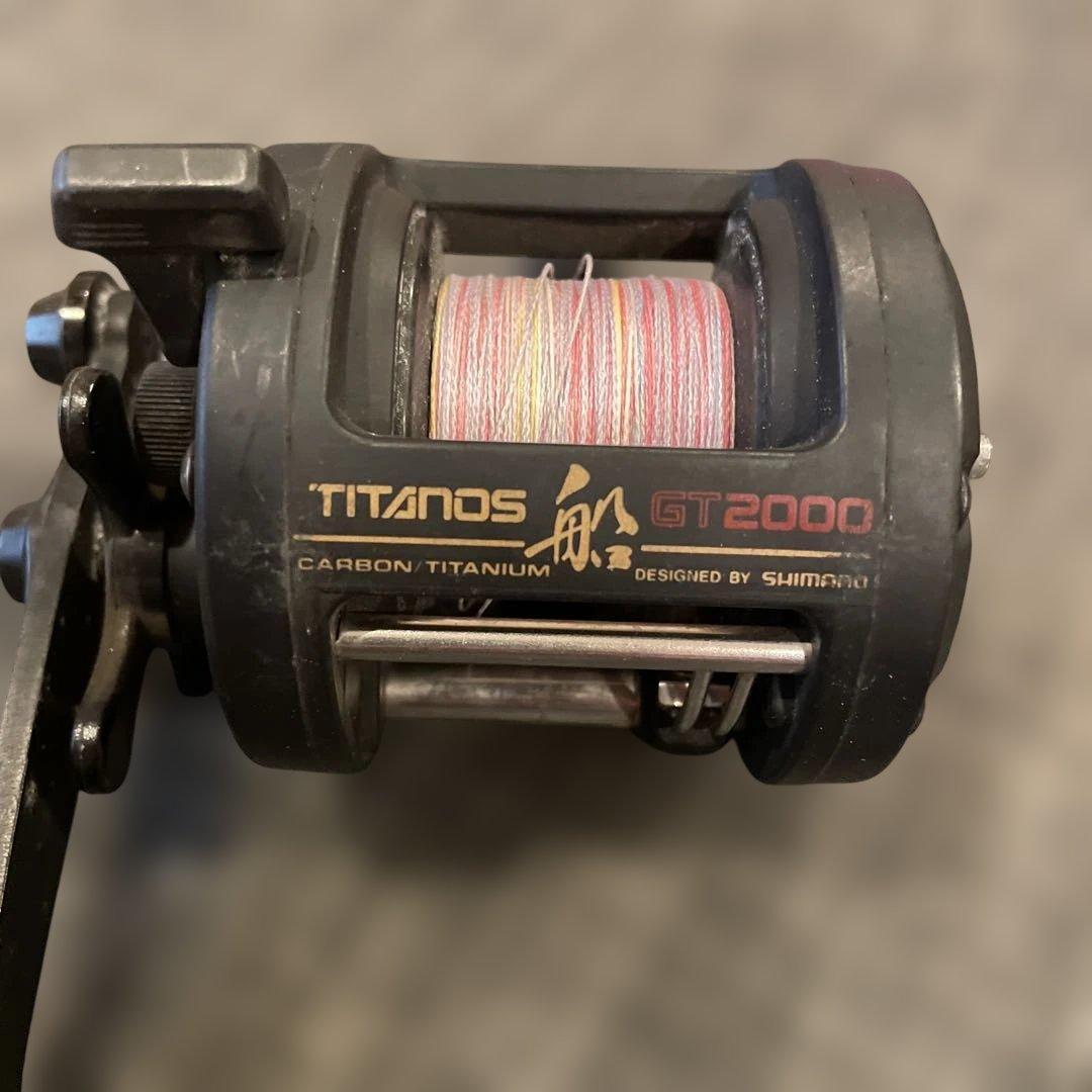 Used SHIMANO Titanos GT2000 double shaft reel used current condition SHIMANO
