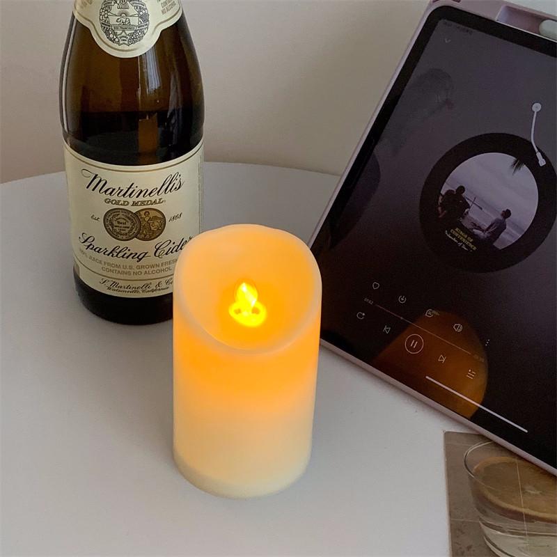 Creative Flickering Wick LED Candle Lamp for Bedroom Decor and Atmosphere